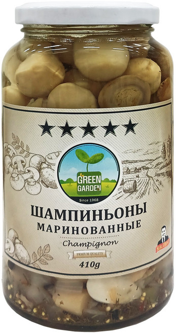 양송이 버섯 절임 Champignon Mushrooms Marinated, 1개, 410g