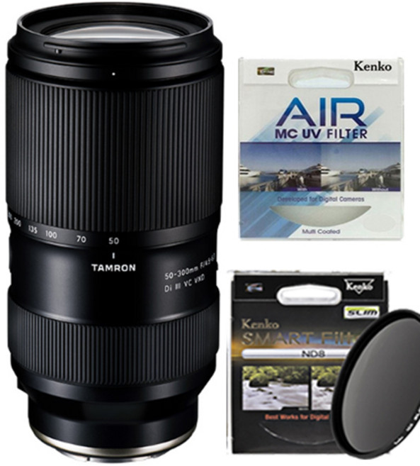 탐론 50-300mm F/4.5-6.3 Di III VC VXD A069 소니+고급 필터 2종, 소니+켄코AIR MC(67)+켄코ND8(67)