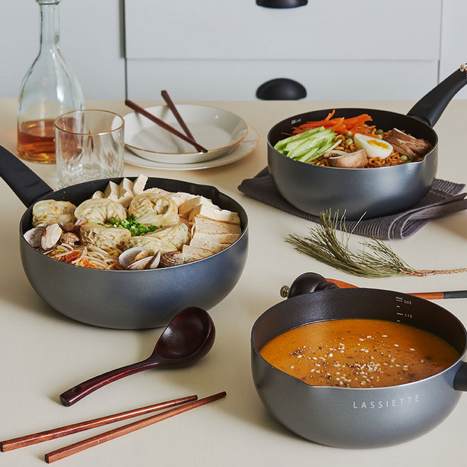 국산 칸 멀티웍팬 2종 라면 볶음 전골 찌개 인덕션 냄비, 1개, 24cm