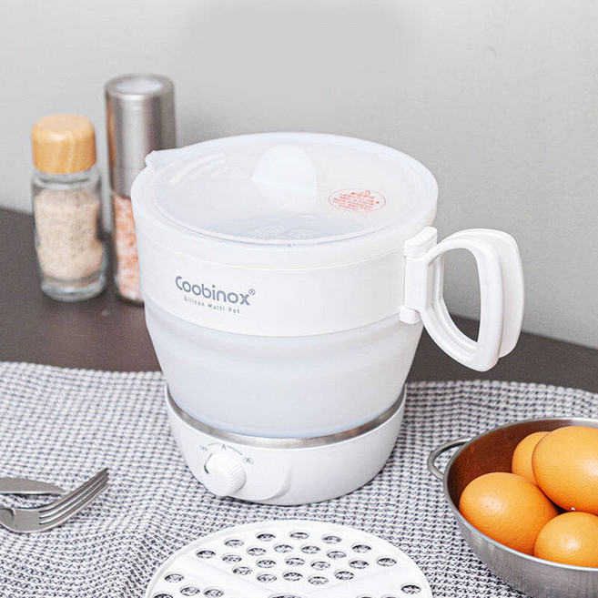 듀얼전압 휴대용 접이식 실리콘 멀티포트 1.2L