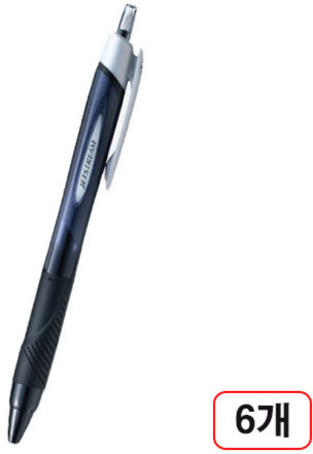 제트스트림 볼펜(SXN-150/0.38mm), 6개, 흑색