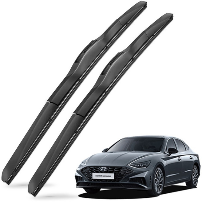 현대 호환 NF YF LF 소나타 DN8 전차종 자동차 하이브리드 전면 와이퍼 1+1, 소나타DN8-NH 650+450mm