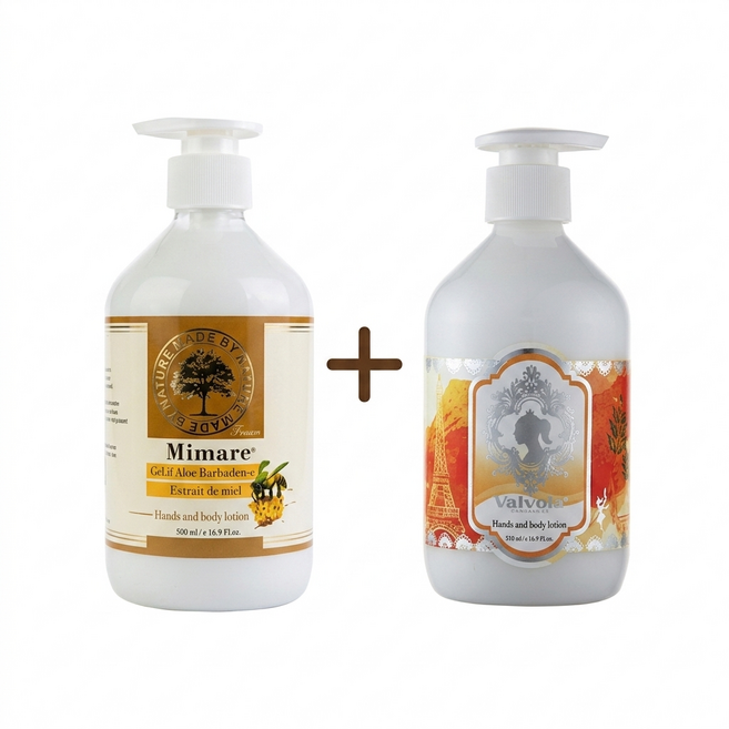 Mimare 蜂蜜蘆薈護手及身體乳 500ml, 2個, 500g