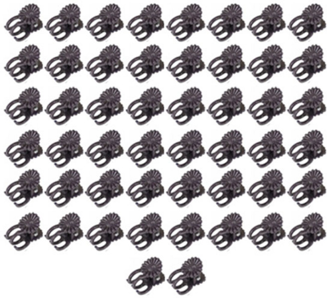 식물 고정클립 브라운 화초집게 식물집게 50p, 50개