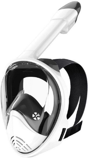 브리뷰 성인용 스노쿨링 마스크 풀페이스 스노클링 장비, 2.블랙화이트