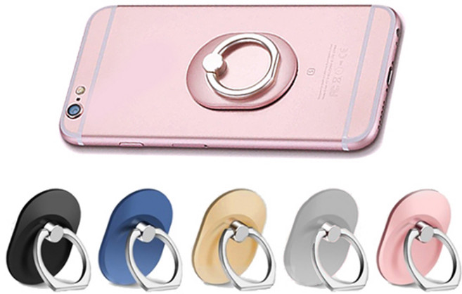 타원 원형 스마트 링 핸드폰 휴대폰 부착 케이스 핑거 스트랩 고리 걸이 악세사리 거치대 스트랩 고리링 홀더 링, 1개, 스마트링+타원형+블루