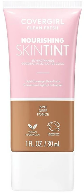 COVERGIRL 클린 프레시 스킨 밀크 파운데이션 리치 1개입, 620 딥, 1, 30ml - 쿠팡