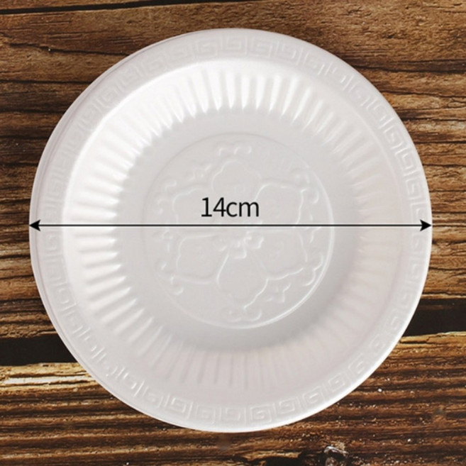 SSZ 일회용 플라스틱 접시 (14cm) 10개입, 1세트, 10개