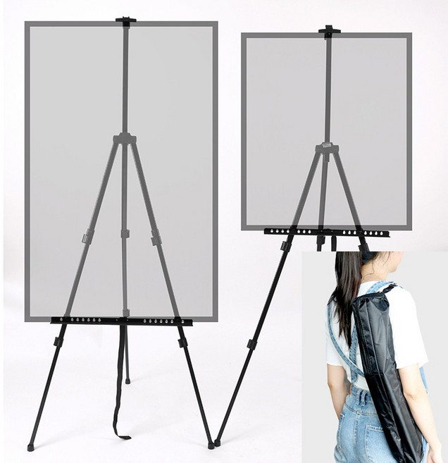 접이식 이젤 휴대용 수업용 학교 미술학원 전시용 매장용 액자받침대