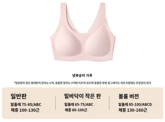 [해외배송]우서흔과 같은 ubra 무사이즈 무봉제 레드 무라인 언더웨어 파운데이션 런닝 브라