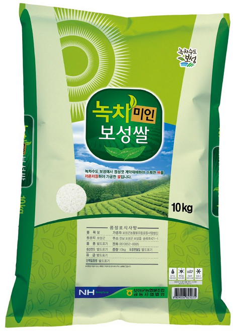 25년 햅쌀 녹차미인보성쌀 특등급 새청무 쌀10kg 보성군농협, 1개, 10kg