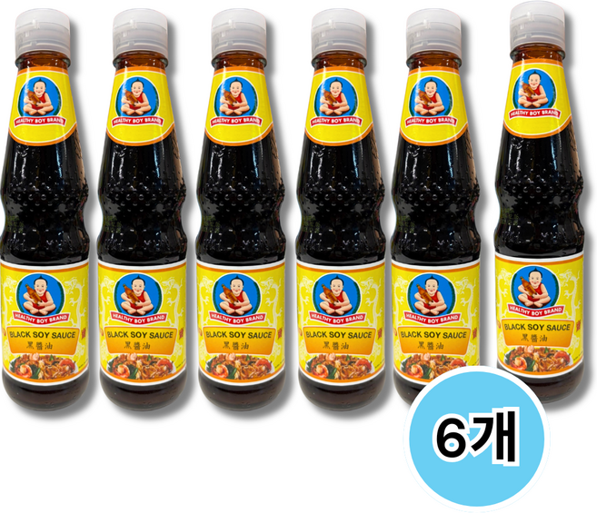 헬스보이 블랙 소이 소스, 6개, 410g