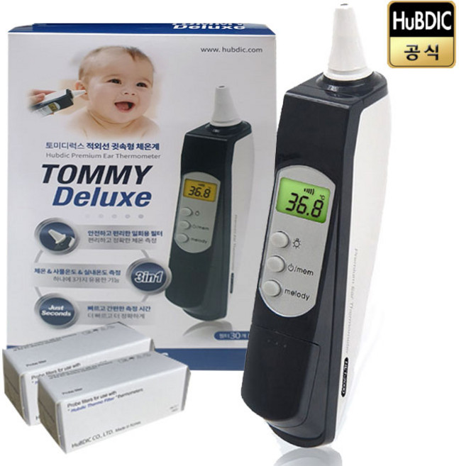 토미 적외선 귀체온계+필터 (15T x 2박스)+케이스, 1개