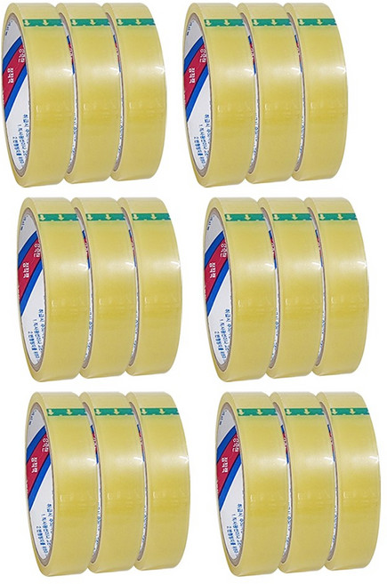 홀스파워 물레방아 테이프 리필 투명opp, 16미리(3개입), 6세트