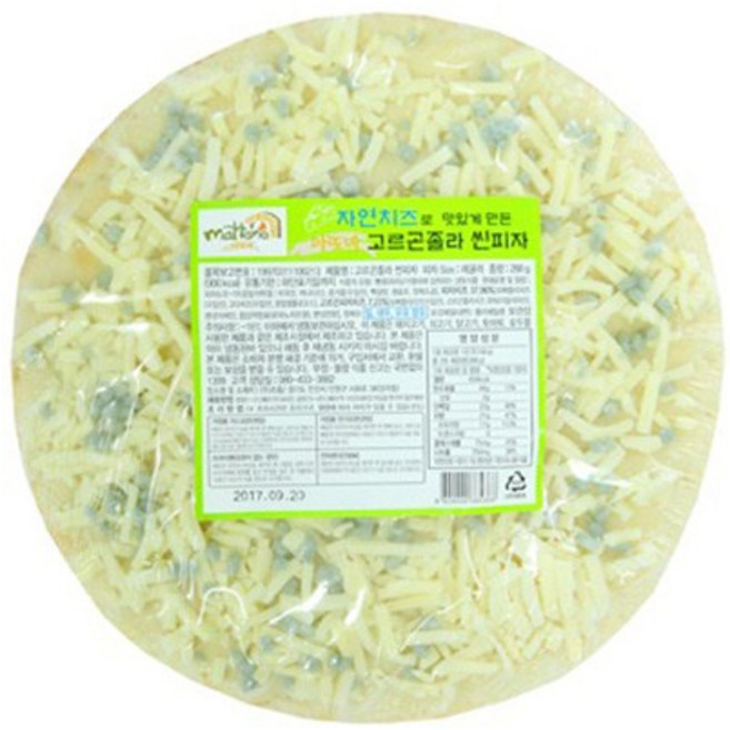 [마또네] 고르곤졸라 씬피자 288g_식자재쇼핑몰_푸드왕, 288g, 1개