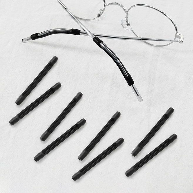 논슬립 안경 고정 튜브형 롱팁 얇은테 귀고무 10p