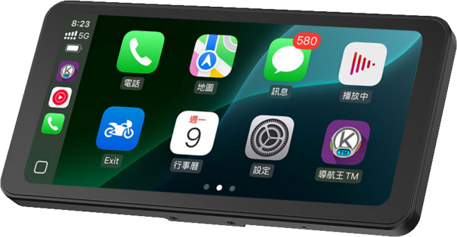 勢必得 CarPlay/AndroidAuto雙系統 機車行車紀錄器, CL872二代單機, 黑色, CL872