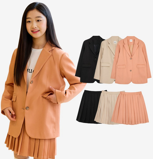 미니로이 여아 주니어 정장 세트 하객룩 봄 가을 연주회