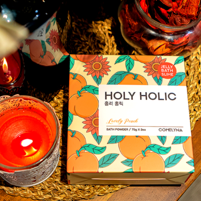 커멜리나 젤리 입욕제 커플 목욕젤 슬라임 탕 입욕젤 150g 홀리홀릭, 스위트라임