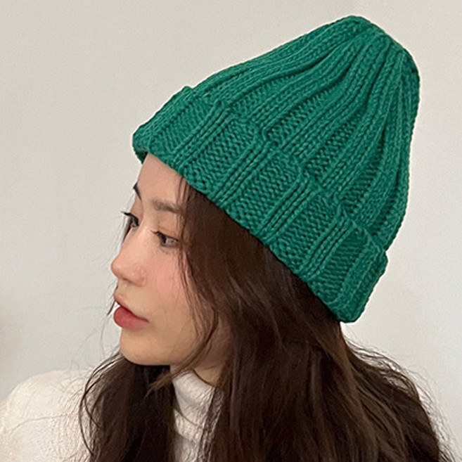 국산비니 35color 데일리 골지 니트 여성 가을 비니