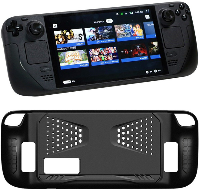 스팀덱 OLED 올레드 케이스 소프트 그립 슬림형 SL02, 1개, 블랙