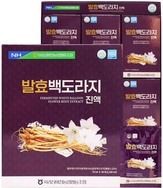 지리산마천농협 발효백도라지진액, 70ml, 30개