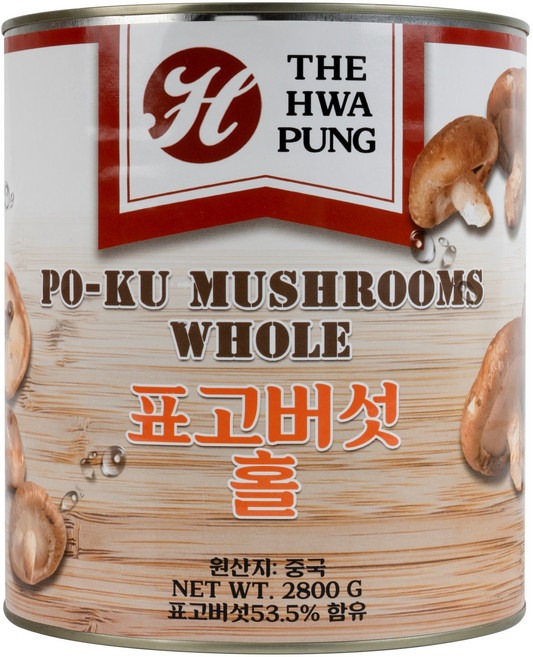 화풍 표고버섯홀 통조림, 2.8kg, 1개