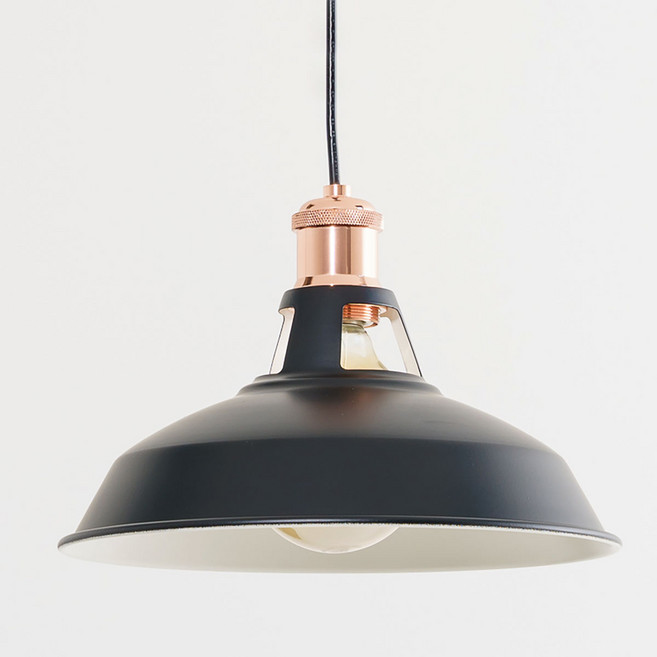 [빛나라닷컴] 아트 펜던트 LED 식탁등, 블랙 + ST64 LED에디슨전구4W 포함