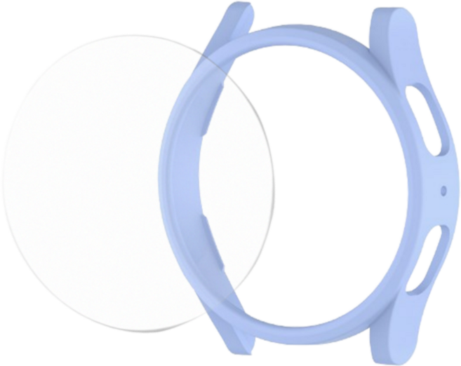 갤럭시워치 6 5 4 클래식 프로 범퍼 케이스 하프 프레임 액정보호 필름 투명케이스 40 44 43 47 42 46mm, 스카이