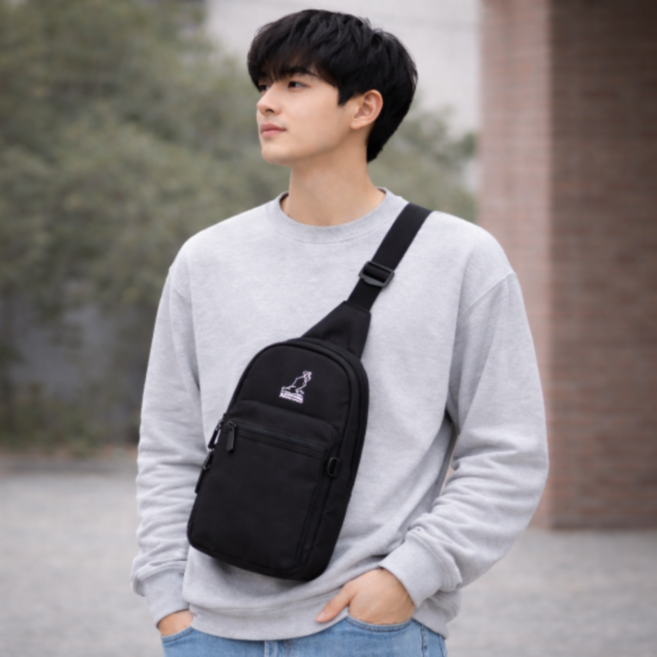 [국내A/S가능]캉골 슬링백 공용 학생 크로스 바디 백