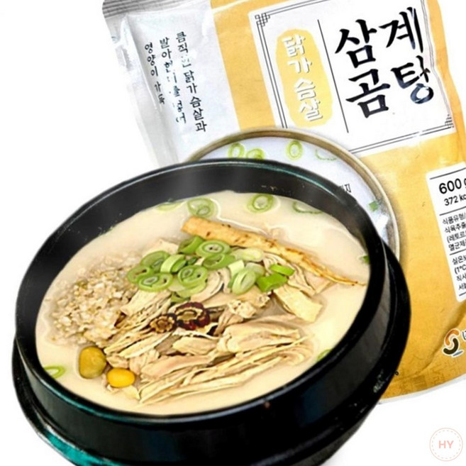AR VYF 선봉식품 순살 삼계곰탕 600g 뼈없는 닭가슴살 순살곰탕