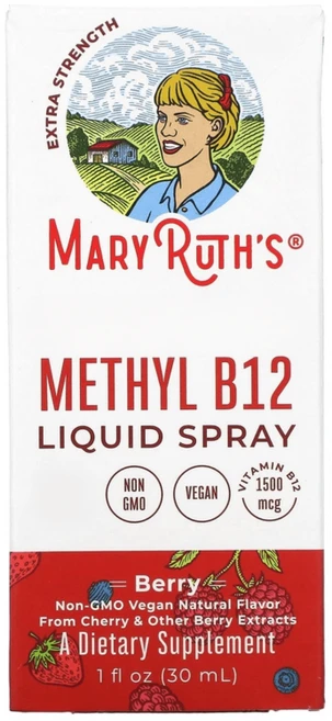 메리루스 메틸 비타민 B12 MaryRuth Organics 오가닉 리퀴드 스프레이, 30ml, 30ml, 1개 - 쿠팡