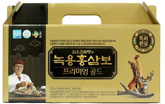 김오곤원장의 녹용홍삼보 프리미엄골드, 70ml, 30개