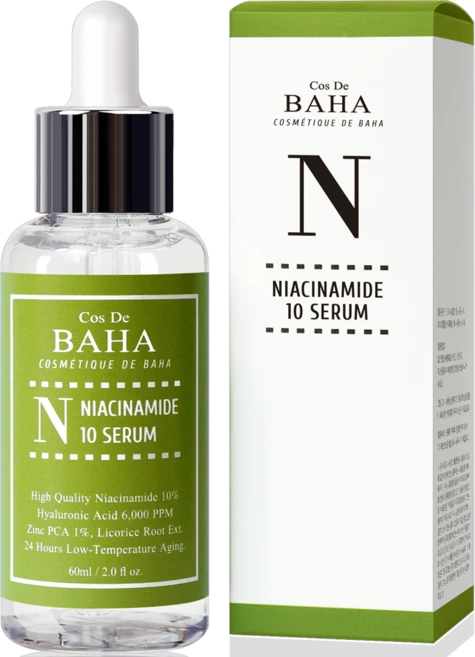 [코스드바하 공식] N 나이아신아마이드 10% 앰플 세럼 60ml / 징크 1% / 피지 진정 모공 / 저자극 - 쿠팡