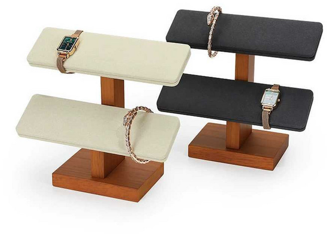 손목시계 거치대 액세서리 전시 팔찌 2단 3단 주얼리 베이지 2단