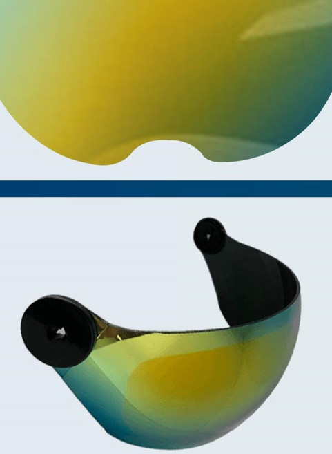 암스트롱 방탄고글 + 후미등 일체형 경량 인몰드 자전거헬멧, 미러반사, 미러반사고글(추가구매), 1개