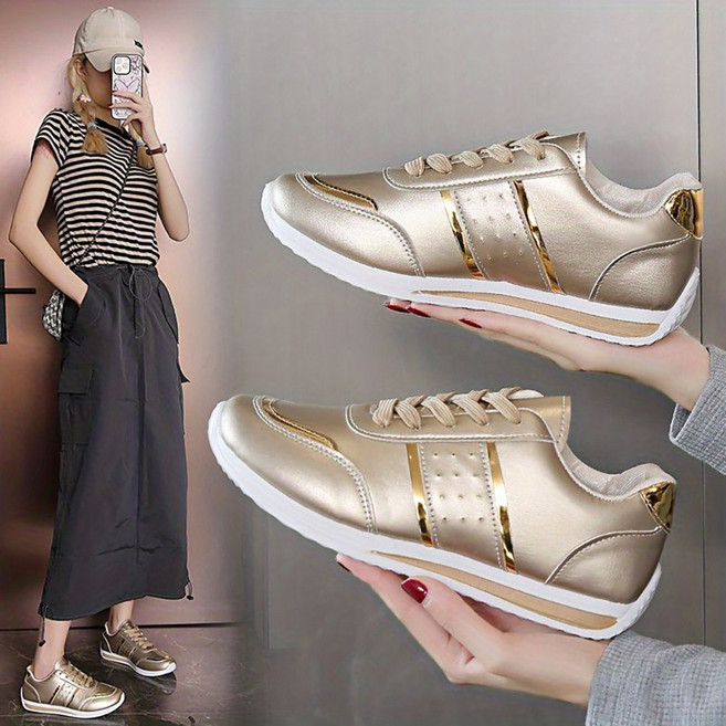 ROYALBELLE 여성 운동화 데일리 캐주얼 스니커즈 심플 스트릿 운동화 F01012811