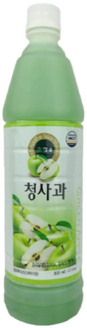 청솔 청사과 음료베이스, 835ml