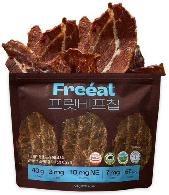 프릿 비프칩 오리지널맛 (입터짐 방지 목초우), 1개, 50g