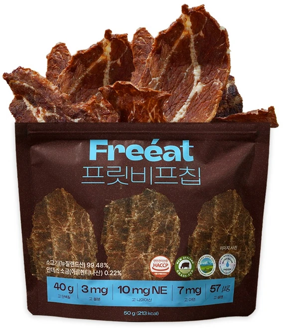 프릿 비프칩 오리지널맛 (입터짐 방지 목초우), 1개, 50g - 쿠팡