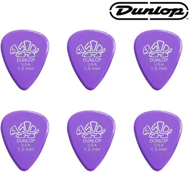 지엠뮤직_세트(6)던롭피크41R1.5 Delrin500 STD1.5mm 델린500 스탠다드 Dunlop PICK (No.34세트), 6개