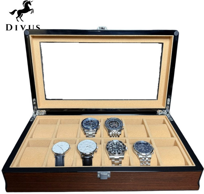 디우스 하이그로시 시계보관함, 피아노브라운