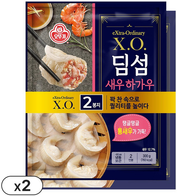 오뚜기 X.O. 딤섬 새우하가우, 4개, 300g