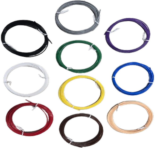 3D펜 PLA 고온용 필라멘트 10색 세트 1.75 X 3M, 색상변경 없이 10색 3M