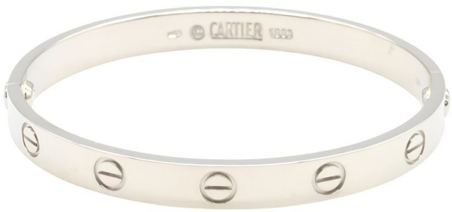까르띠에 중고 러브 로고 디테일 브레이슬릿