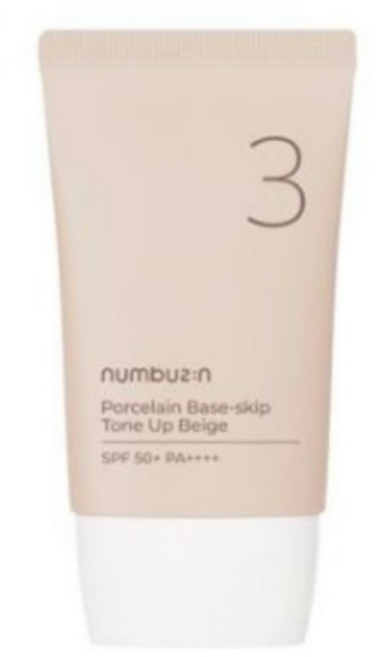 넘버즈인 3번 도자기결 파데스킵 톤업베이지 SPF50+ PA++++, 35ml, 2개