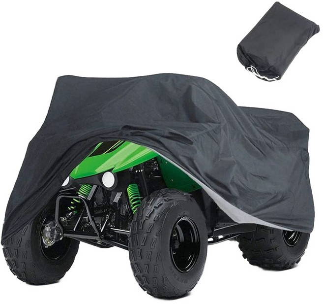 사륜 오토바이 덮개 레인 커버 스쿠터 시트 지붕 방수커버 블랙 140x66x91cm, 블랙 170x61x117cm