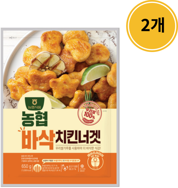 농협 바삭 치킨 너겟, 650g