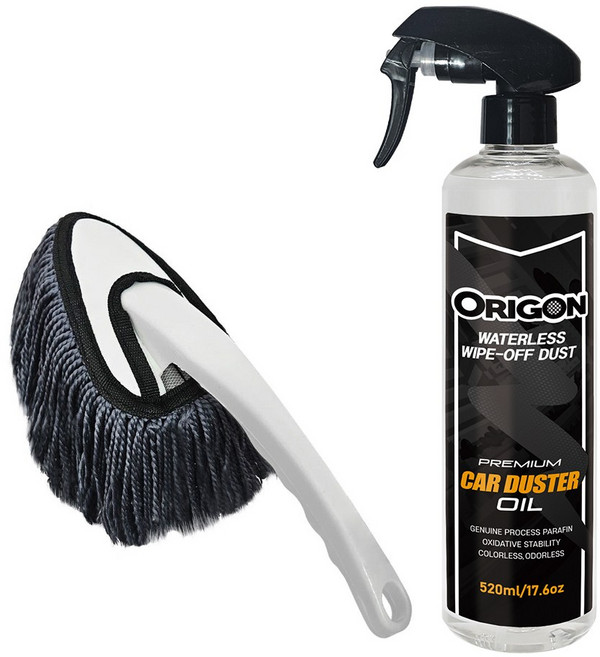 먼지 털이개 오일 + 자동차 실내 먼지 털이개 세트 (차량용 극세사 먼지털이 흡착제), 520ml, 1개