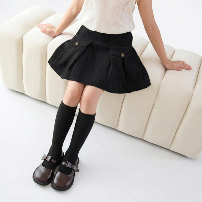 골덴 주름치마 (속바지있음) 110-160호